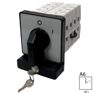 SEZ S250 JZ 01 Otočný spínač s možností uzamykání  250A, jednopólový vypínač