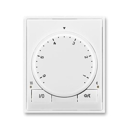 ABB 3292E-A10101 03, ELEMENT Termostat univerzální otočný; bílá/bílá