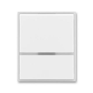 ABB 3558E-A00653 01 Element Kryt spínače jednoduchý, s průzorem, bílá/ledová bílá