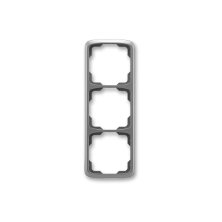 Rámeček ABB Tango 3901A-B31 S2 trojnásobný svislý kouřově šedý