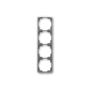 Rámeček ABB Tango 3901A-B41 S2 čtyřnásobný svislý kouřově šedý