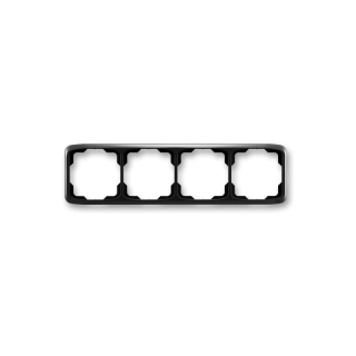 Rámeček ABB Tango 3901A-B40 N čtyřnásobný vodorovný černý