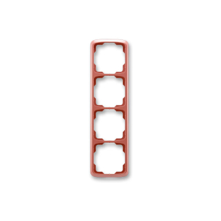 Rámeček ABB Tango 3901A-B41 R2 čtyřnásobný svislý vřesově červený