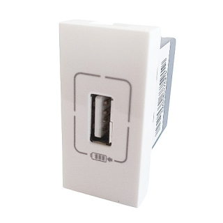 Legrand Mosaic nabíječka USB adaptér 750mA 077591 1M bílá