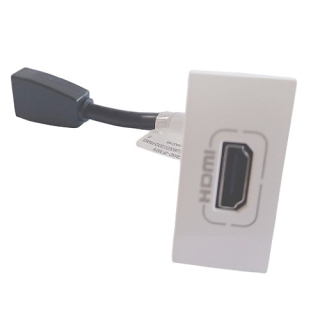 Legrand Mosaic zásuvka bílá HDMI 1M s konektorem 78778