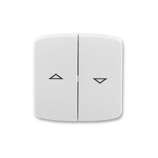 Kryt žaluziového vypínače ABB Tango 3558A-A662 S dělený, šedý s potiskem