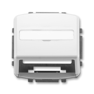 Kryt zásuvky komunikační ABB Tango 5014A-A100 B s popisovým polem bílý