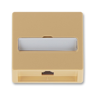 Kryt zásuvky telefonní s jedním otvorem Classic - béžový - ABB 5013C-A00213 D2