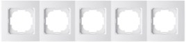 ELITE - Pětinásobný rámeček bílý SEZ E5/B