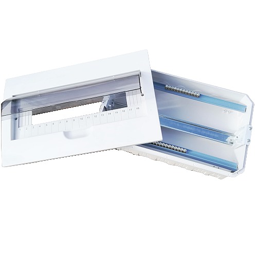 Elektrický rozvaděč SEZ STILO 18M modulový pod omítku transparentní dvířka