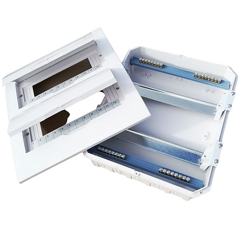 Elektrický rozvaděč SEZ STILO 24M modulový pod omítku bílá dvířka