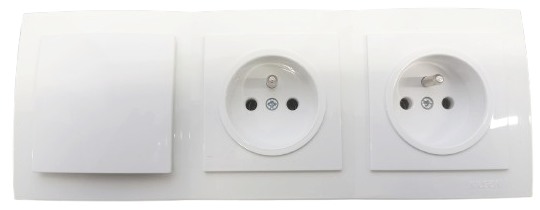 Použití zásuvky Elite SEZ ZE1K-B do vícenásobného rámečku