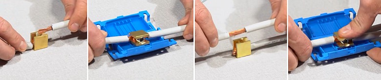 Montážní postup instalace gelové spojky ETELEC SHARK 150