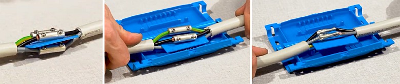 Montážní postup instalace gelové spojky ETELEC SHARK 410