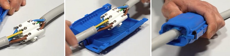 Montážní postup instalace gelové spojky ETELEC SHARK 506