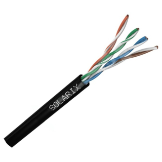 Instalační kabel 27655191 SOLARIX SXKD-5E-UTP-PE venkovní 1m
