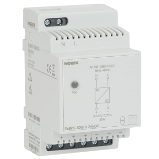 Noark 111725 Ex9PS 30W S 24VDC Napájecí zdroj, 30W, Stabilizovaný výstup, 24VDC