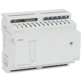 Noark 111724 Ex9PS 100W S 12VDC Napájecí zdroj, 100W, Stabilizovaný výstup, 12VDC