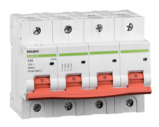Noark 102848 Ex9B125 4P C40A Instalační jistič 25 kA, charakteristika C, 40 A, 4-pól