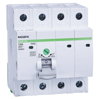Noark 102311 Ex9I125 4P 25A Instalační vypínač, šířka 4 moduly, 4pól, 25A