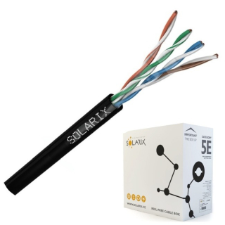 Instalační kabel 27655191 SOLARIX SXKD-5E-UTP-PE venkovní balení 305m