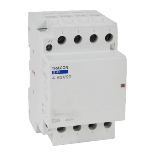 Tracon SHK4-63V22 Modulární stykač 3 Mod, 2×NO+2×NC