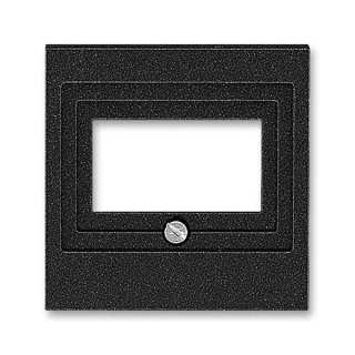 ABB 5014H-A00040 63, LEVIT Kryt zásuvky reproduktorové, komun, nebo USB; onyx